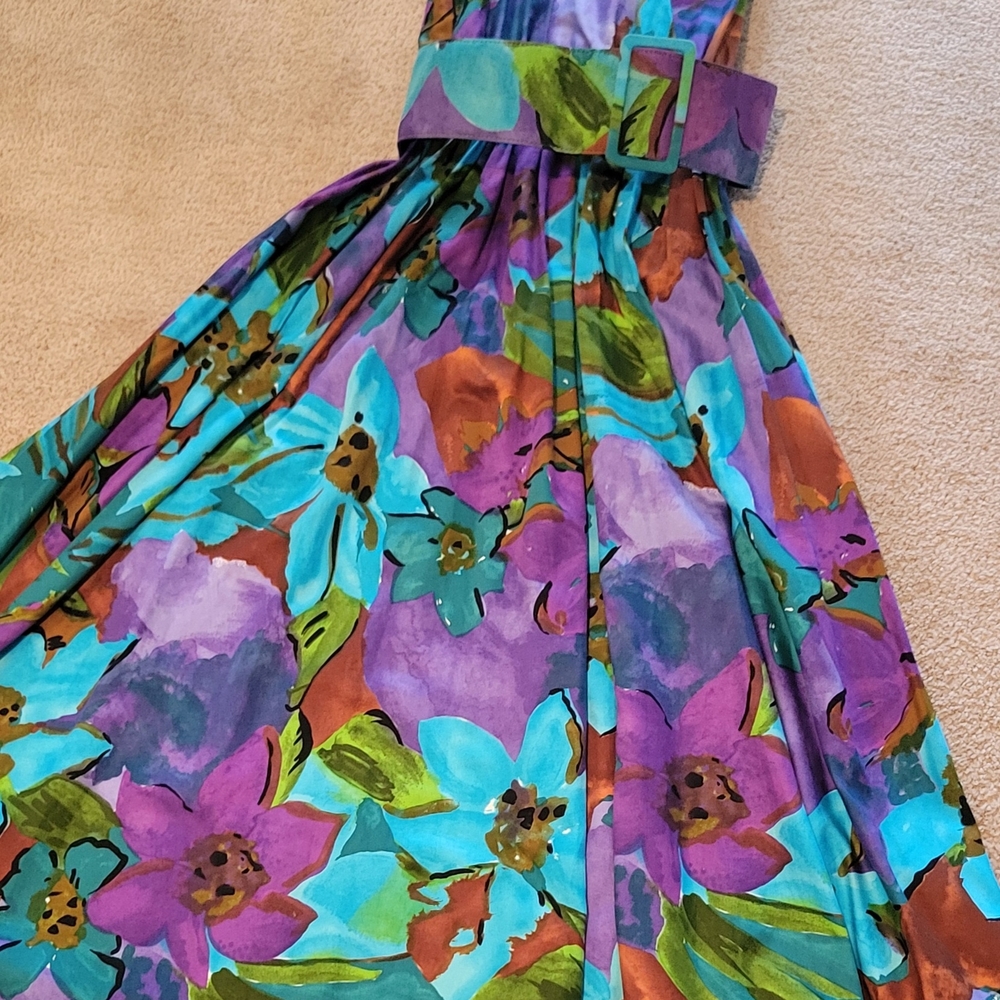 Colorful Floral Women's Casual Dress